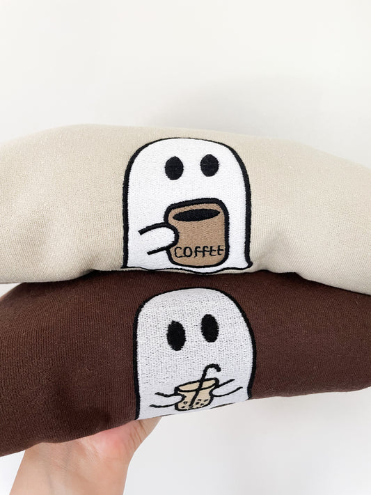 Ghostie w/ Coffee Mug