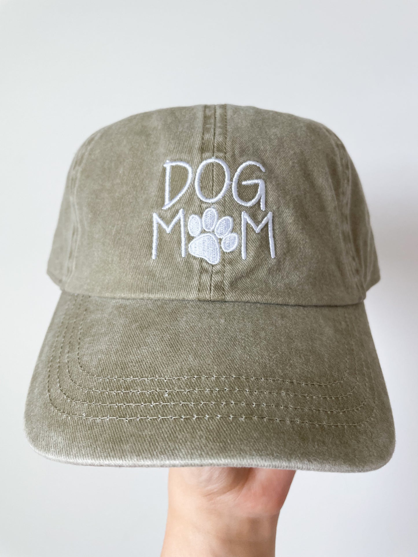 Dog Mom Embroidered Baseball Caps