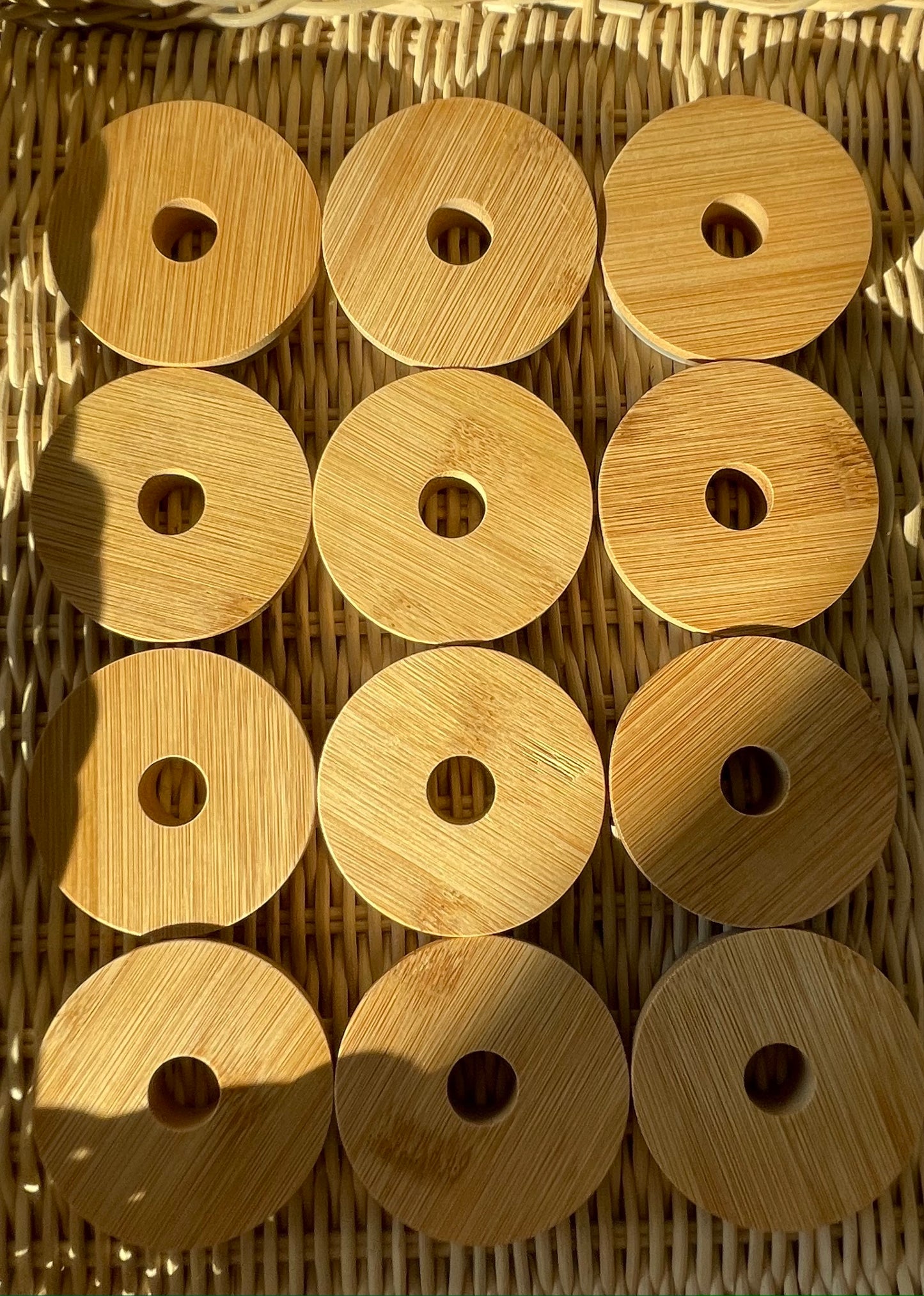 Glass Cup Bamboo Lid