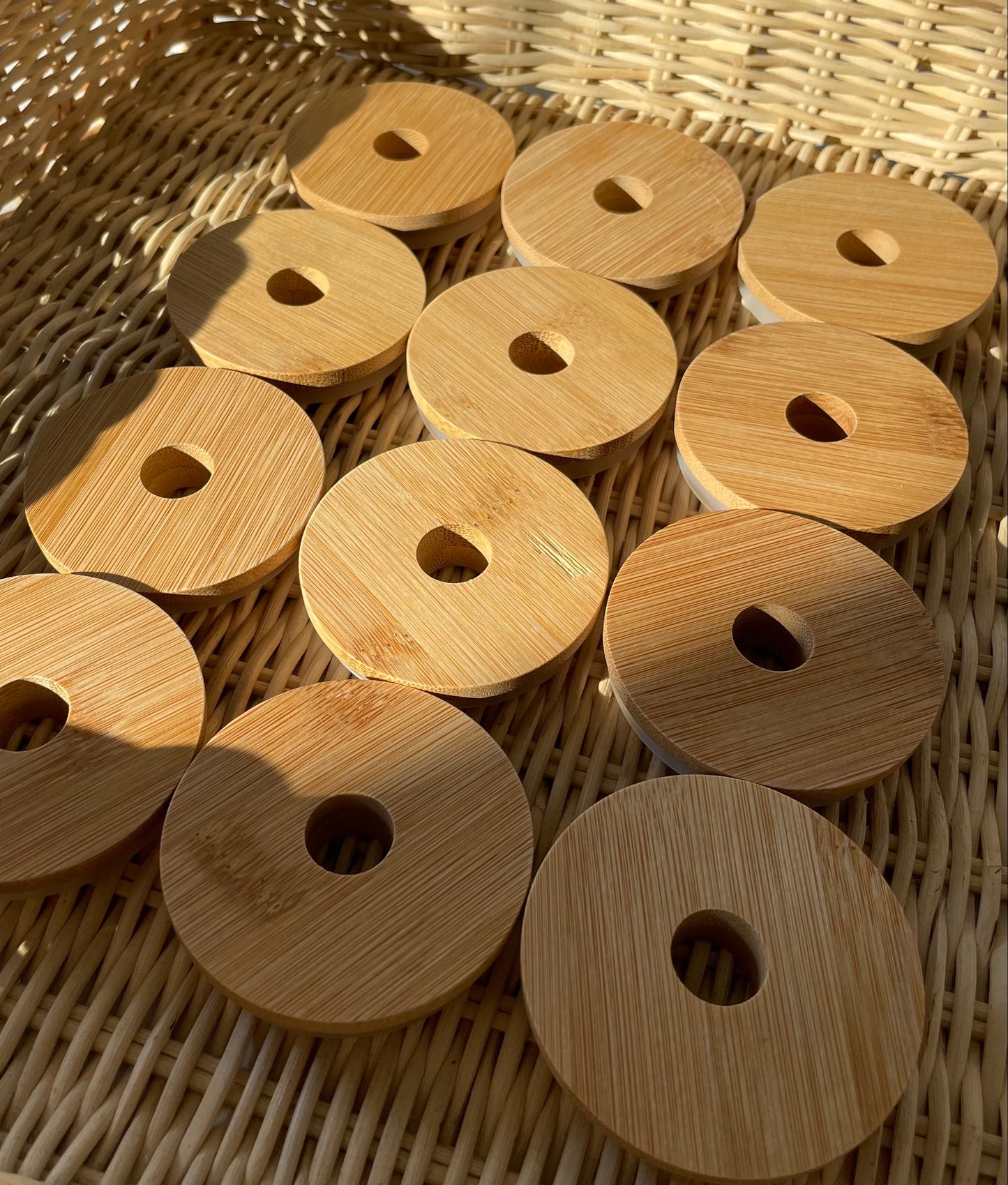 Glass Cup Bamboo Lid