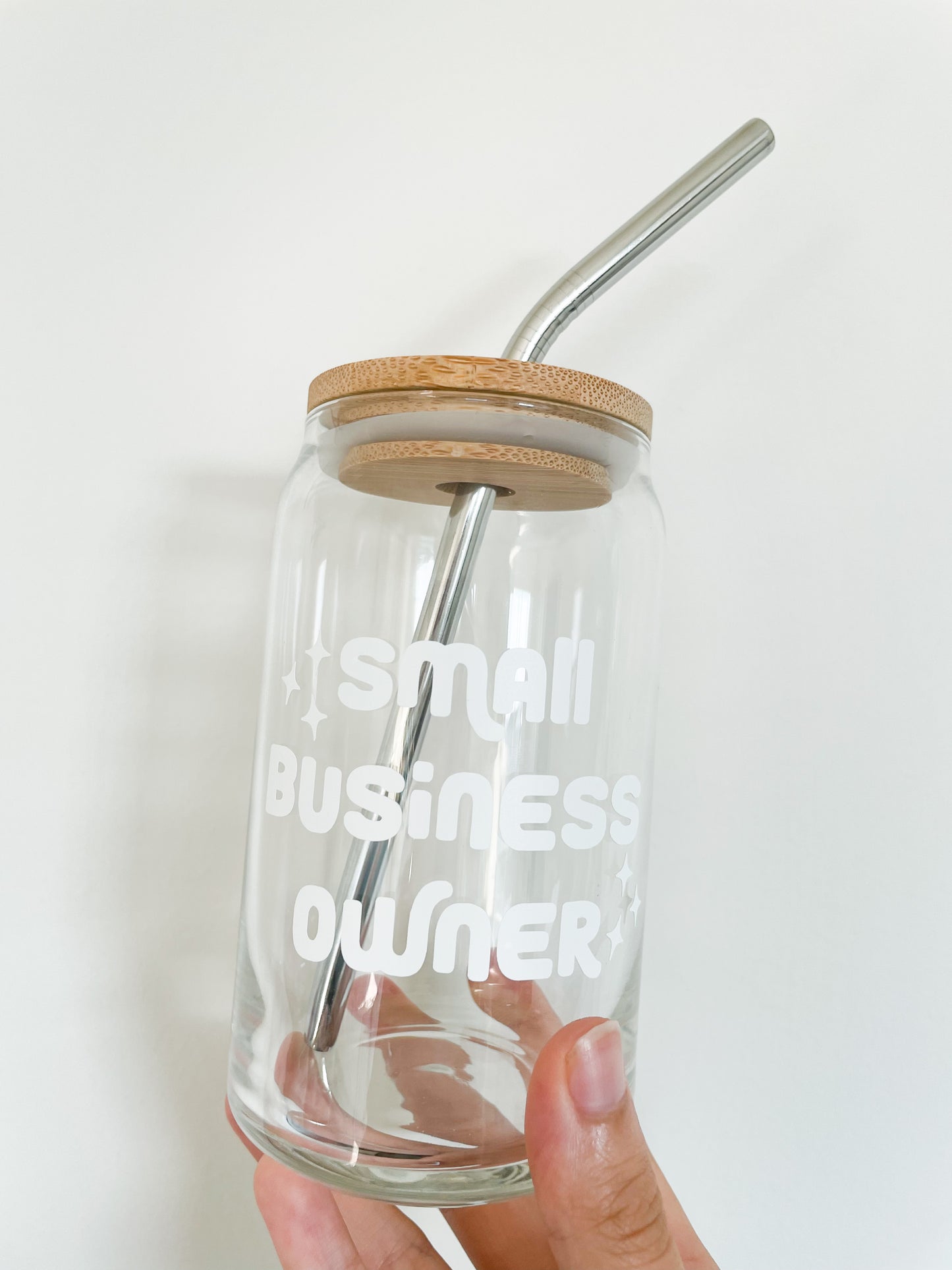 Small Business Owner Glass Cup