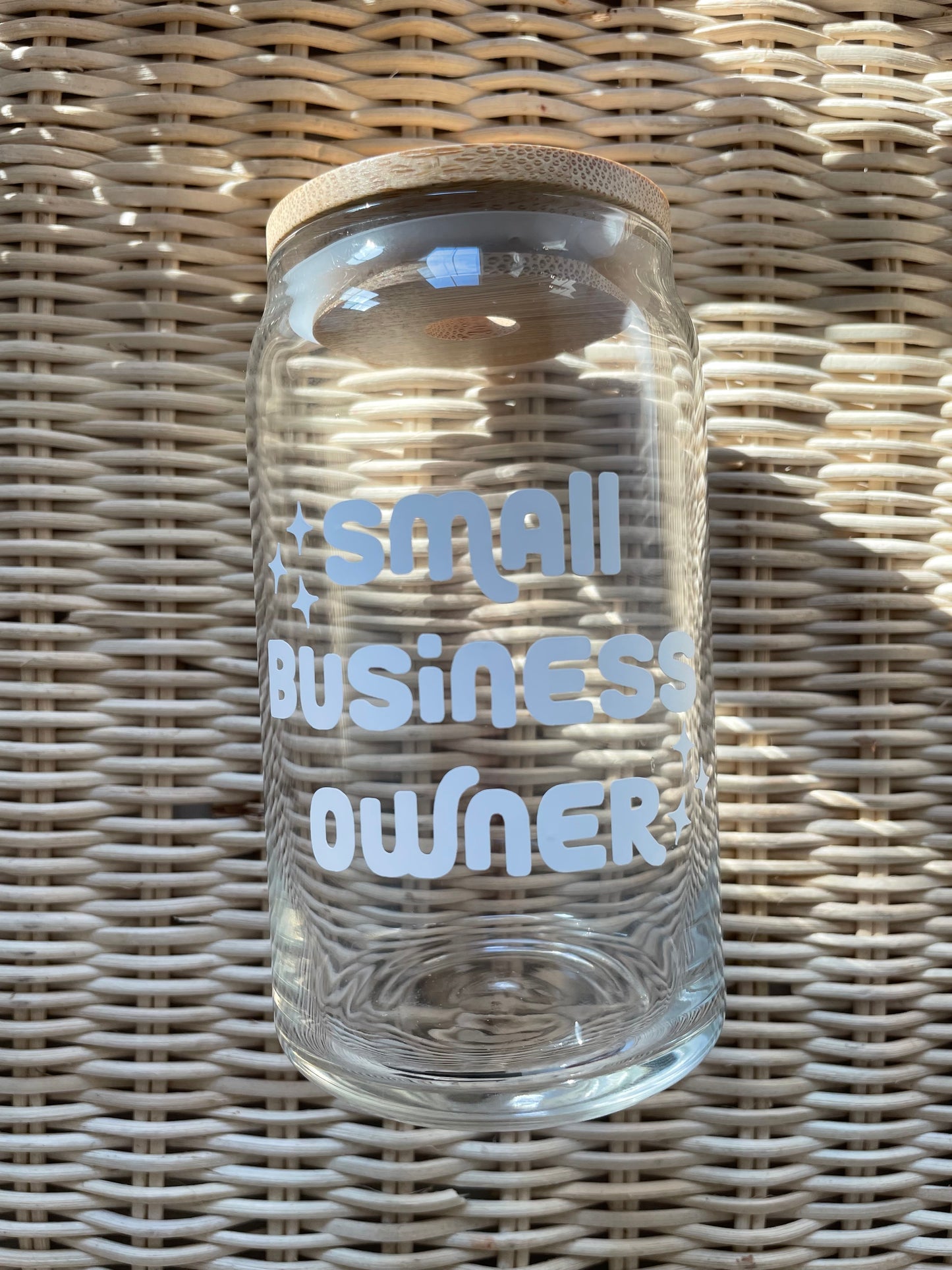 Small Business Owner Glass Cup