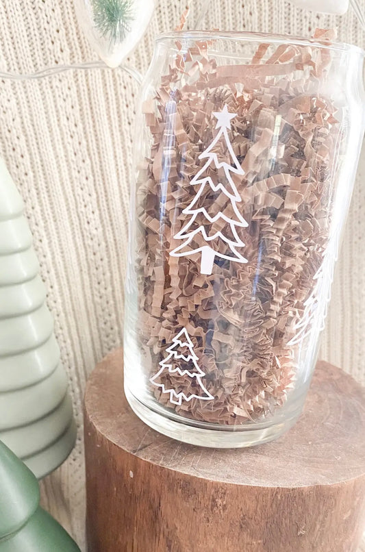 Christmas Tree Glass Cup