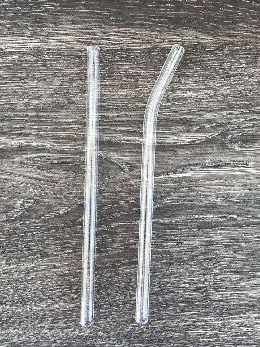 Clear Glass Reusable Straws