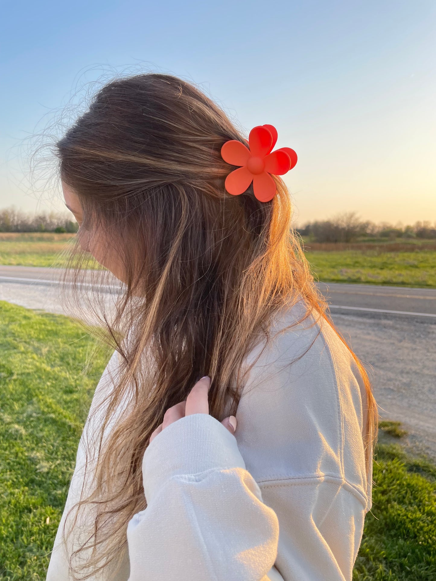 Floral Claw Clips