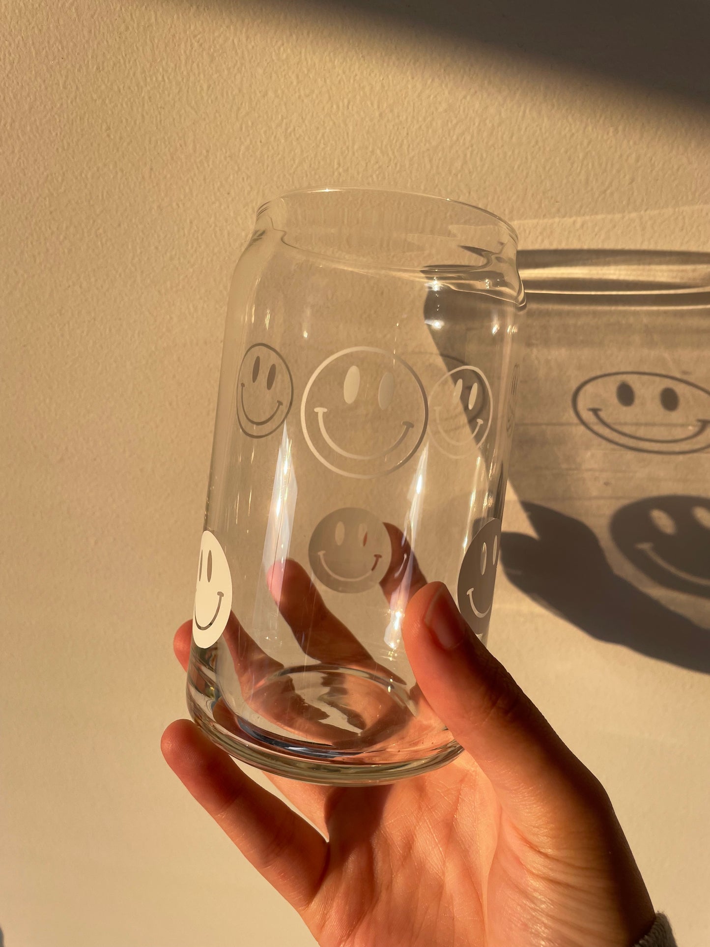 Smiley Face Glass Cups