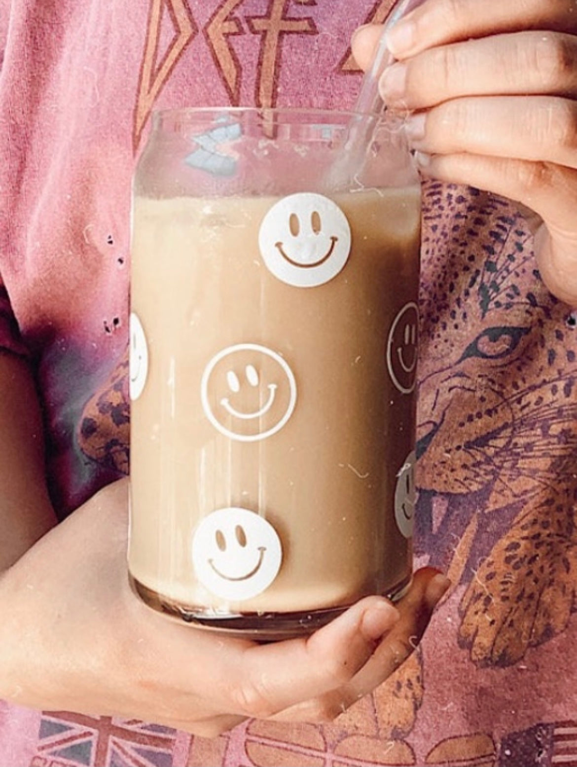 Smiley Face Glass Cups