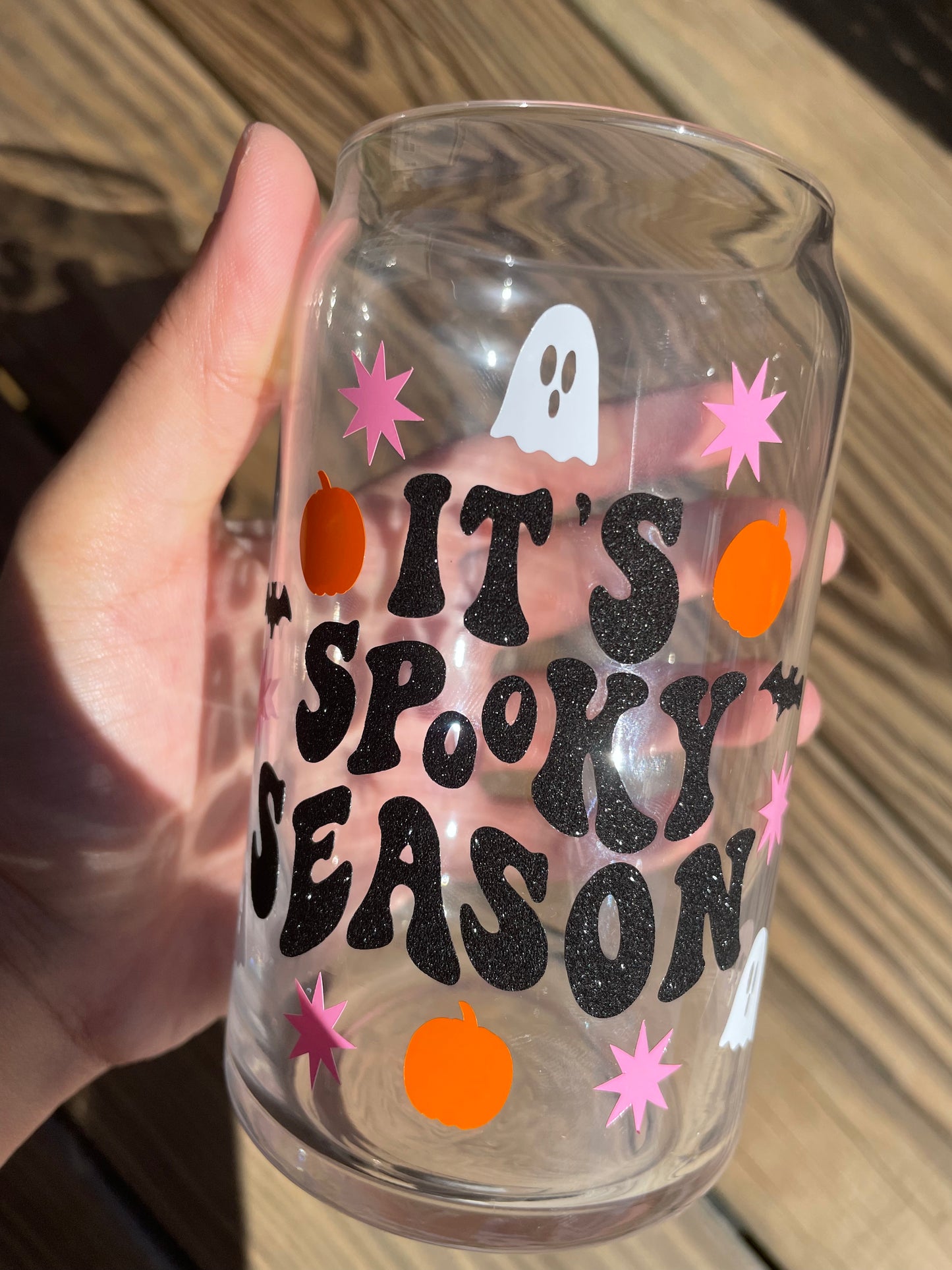 It’s Spooky Season Glass Cup