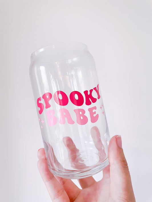 Spooky Babe Glass Cup