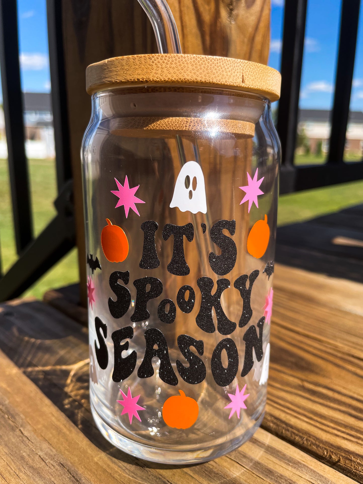 It’s Spooky Season Glass Cup